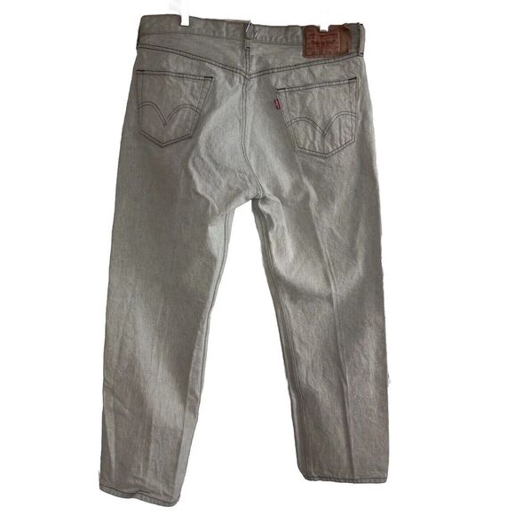 Vintage LEVI'S 501 XX Men's 38x32 Denim Jeans‎ Straight Light Gray 80s 90s - Picture 7 of 16